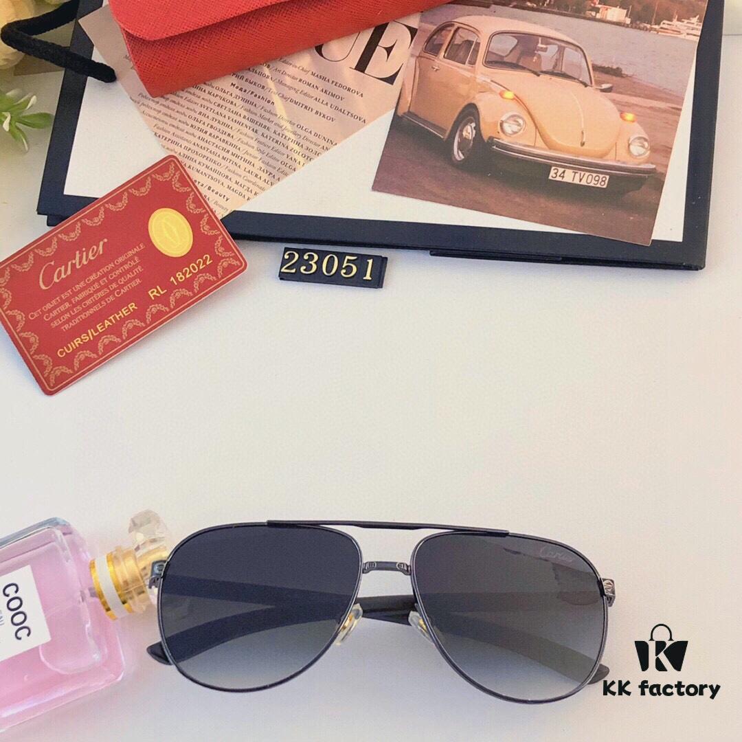 6931fc823a89a121ed54cf91 Cartier Classic Stylish Sunglasses, Fashionable Metal Double-Bridge Aviator Round Frame Sun Glasses, Trendy Ins Accessories
