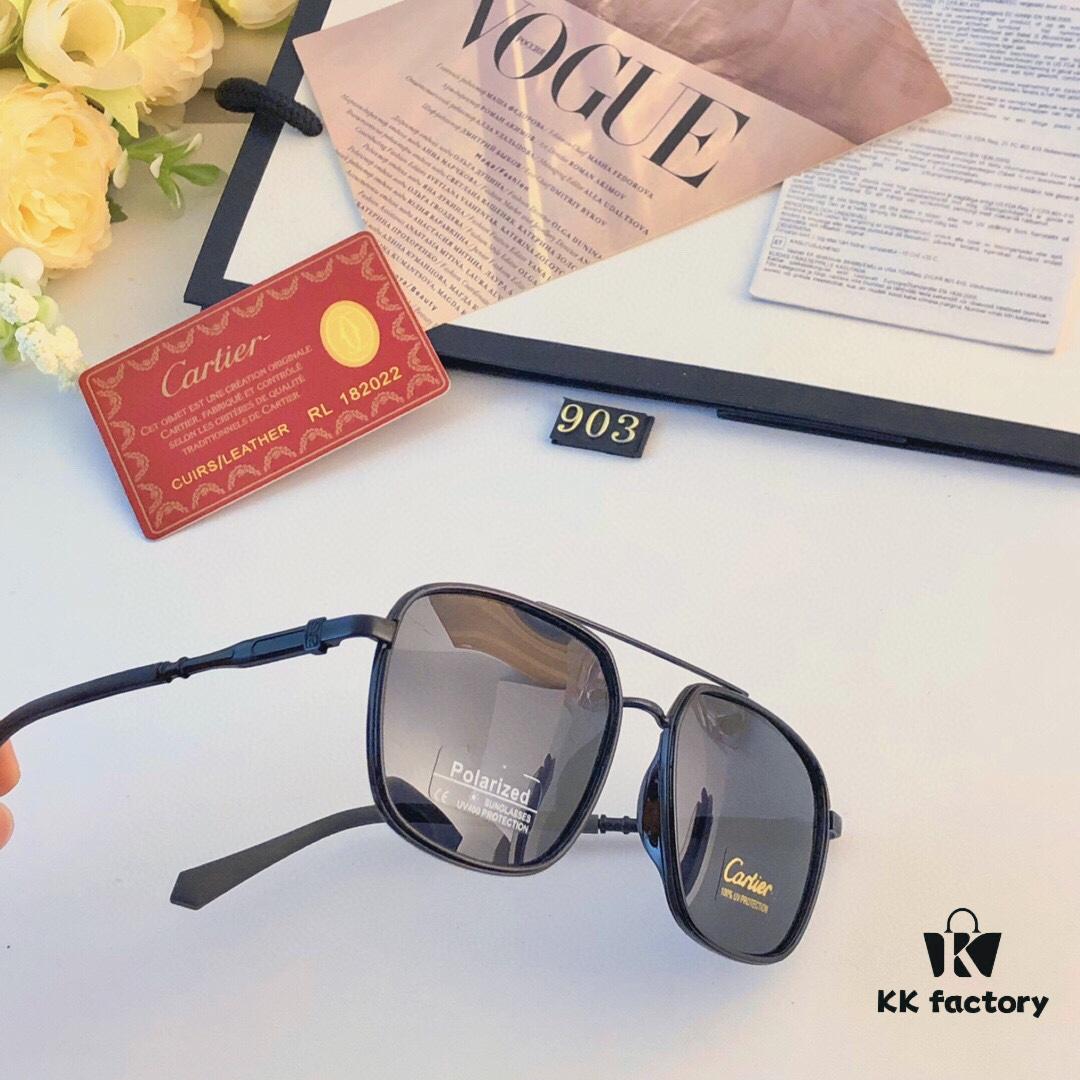 6931fc833a89a121ed54cf9c Cartier Men's Sunglasses 2024 New Model Polygonal Polarized Driving Sunglasses for Fishing and Driving