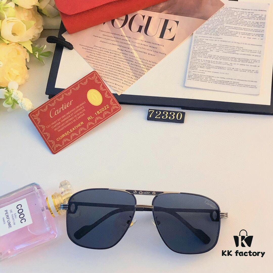 6931fc8b3a89a121ed54d006 Cartier Hong Kong Style Retro Chic Fashionable Polygonal Sunglasses for Men and Women, UV Protection Double Bridge Avant-Garde Eyewear