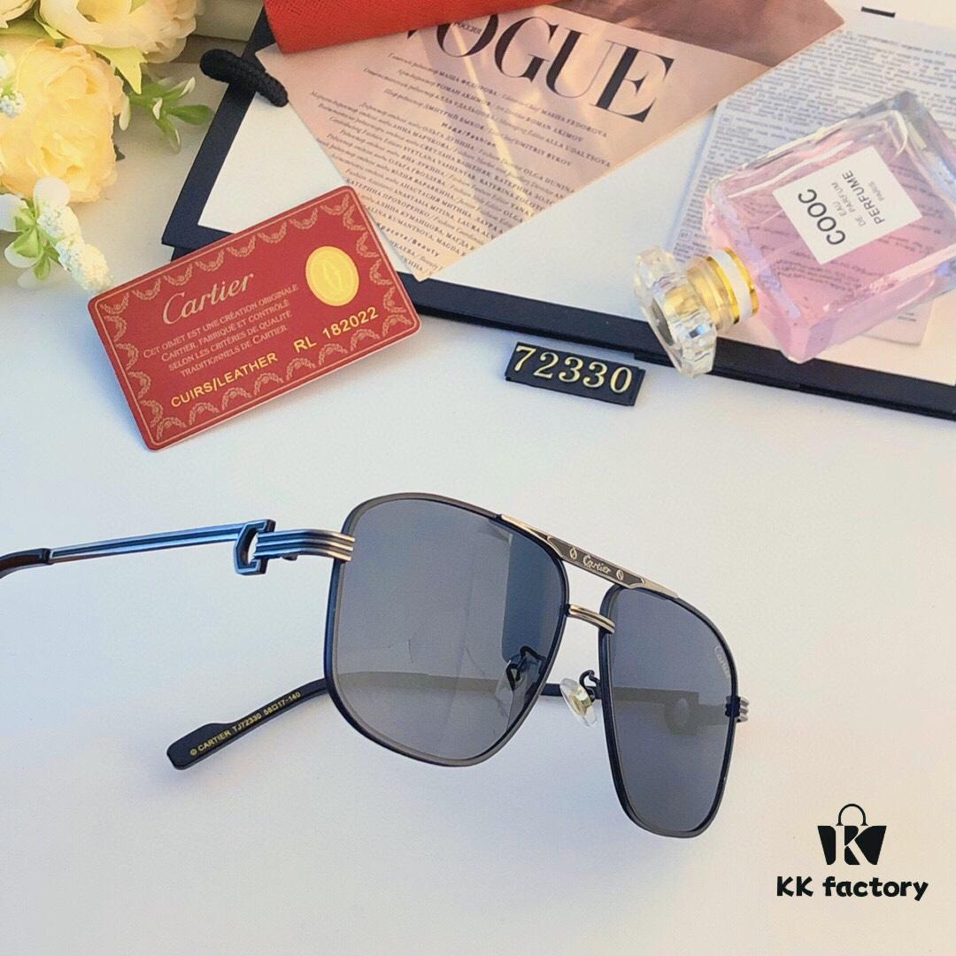 6931fc8b3a89a121ed54d008 Cartier Hong Kong Style Retro Chic Fashionable Polygonal Sunglasses for Men and Women, UV Protection Double Bridge Avant-Garde Eyewear