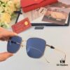 6931fc8b3a89a121ed54d00c Cartier Square Sunglasses, Stylish Streetwear Trendy Gold-Frame Sunglasses, Korean-Style Oversized Sun Glasses for Men