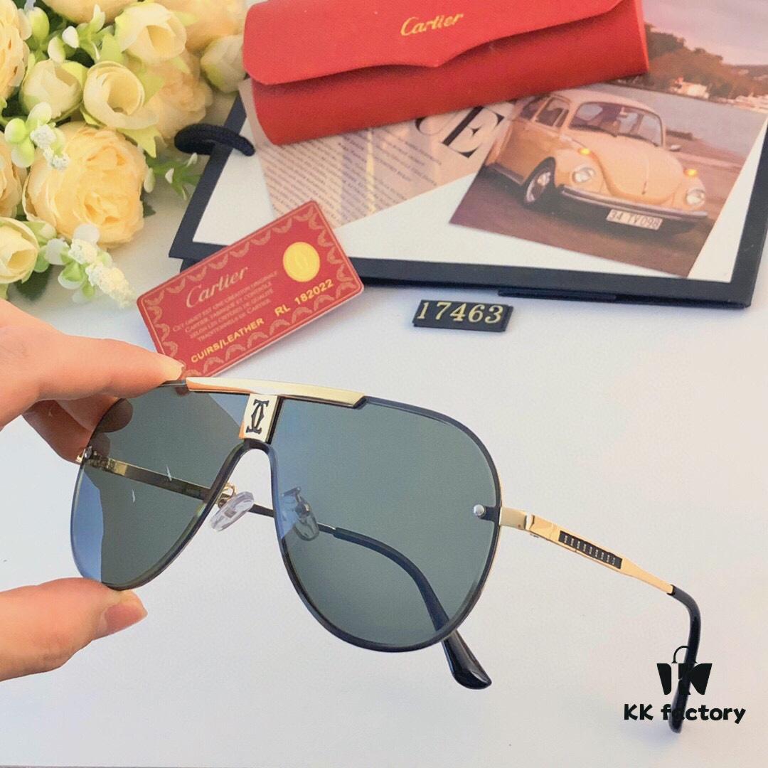 Cartier New Unisex Sunglasses, Fashionable and Trendy Casual Shades for Driving and Outdoor Travel