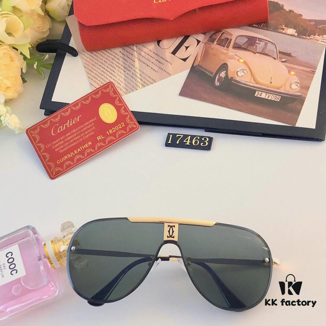 Cartier New Unisex Sunglasses, Fashionable and Trendy Casual Shades for Driving and Outdoor Travel