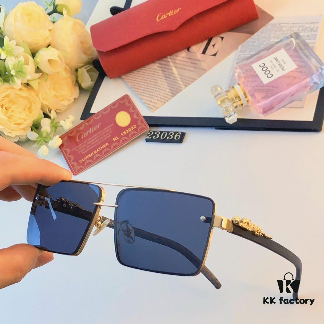 6931fc8e3a89a121ed54d037 Cartier New Fashion Metal Double-Bridge Sunglasses for Men, Square UV-Protective Driving Sunglasses for Outdoor Use
