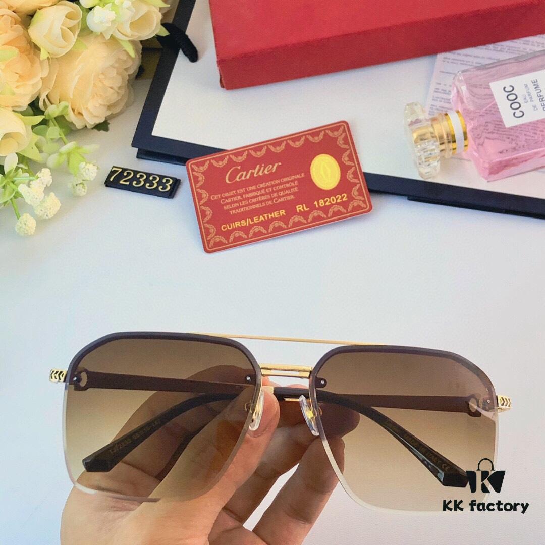 6931fc903a89a121ed54d04f Cartier New Polarized Sunglasses for Travel and Driving, Stylish Unisex Double-Color Square Frame Men's Sunglasses