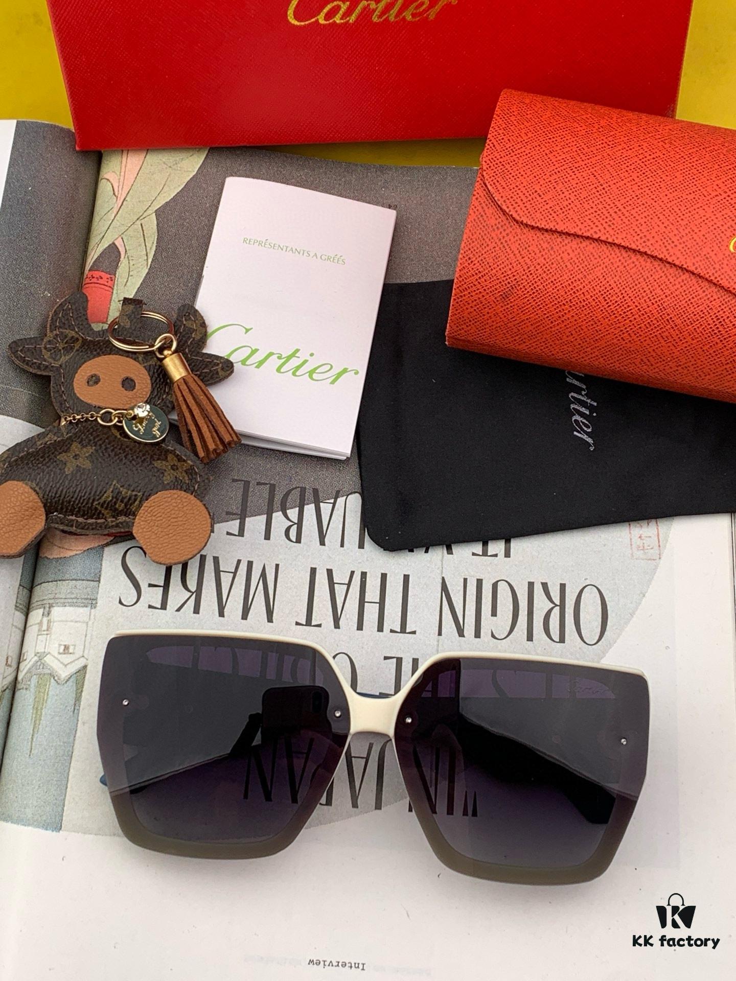 Cartier 2024 New Women's Sunglasses, Elegant and Classic Frame Design