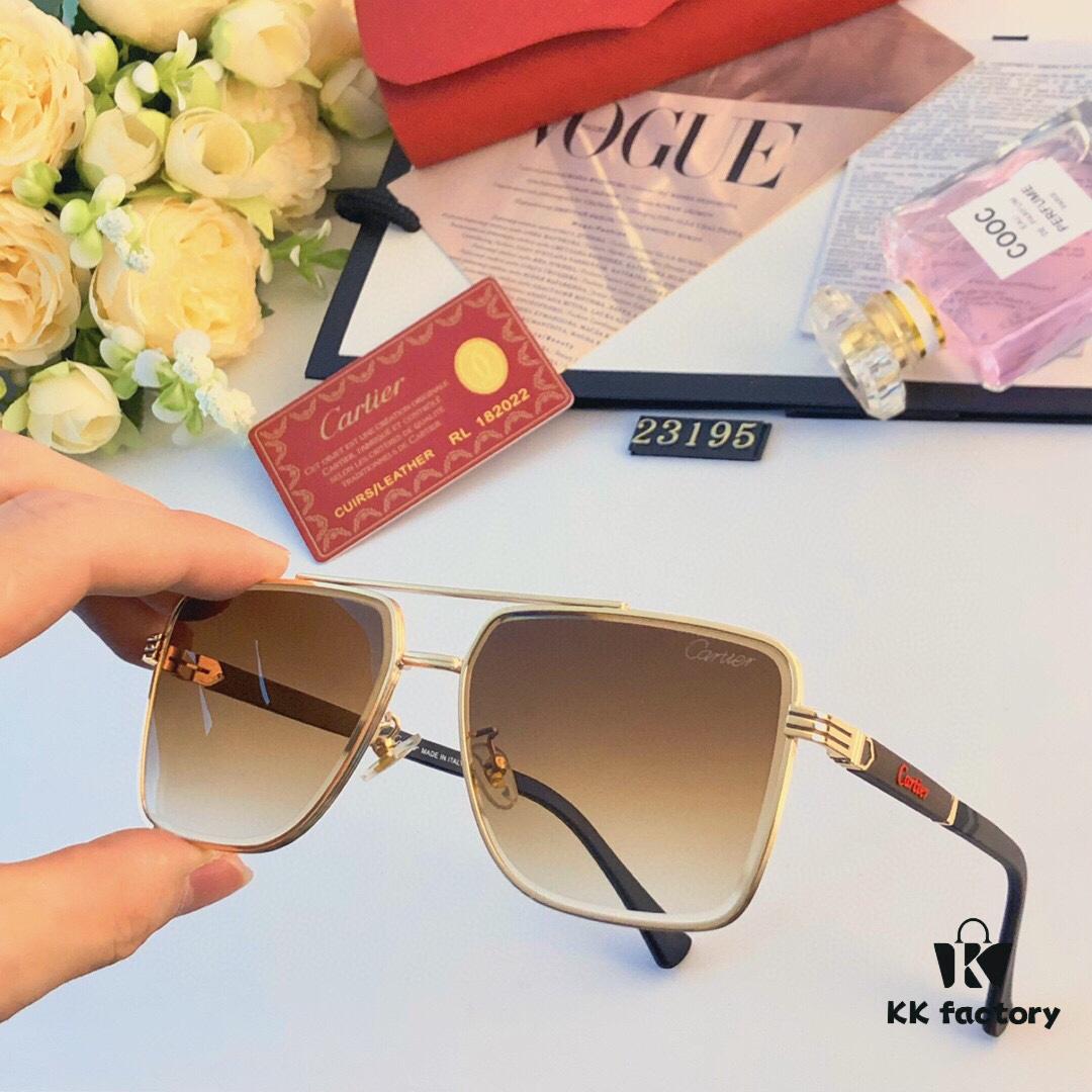 6931fc953a89a121ed54d08b Cartier Trendy Sunglasses for Men, Driver Glasses, Metal Double-Bridge Sunglasses for Driving, Fishing and Outdoor Use