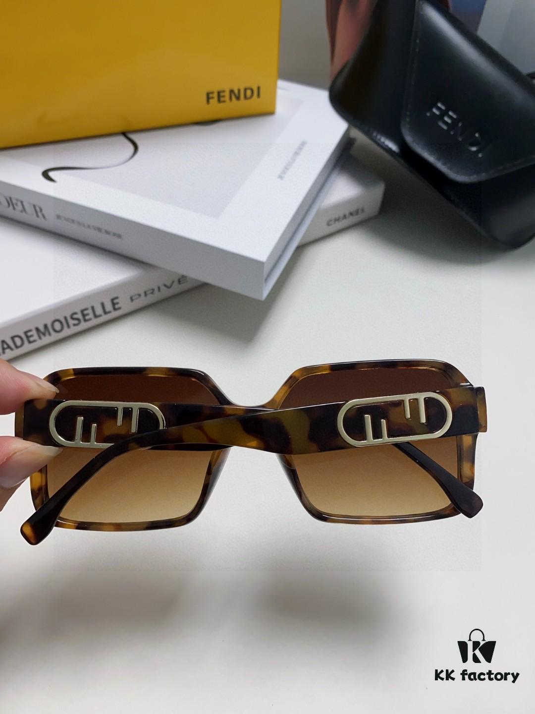 6931fc9f3a89a121ed54d104 Fendi 2025 New Arrival Trendy European and American Style Square Sunglasses for Women, High-End Fashion UV Protection Sunglasses In Stock