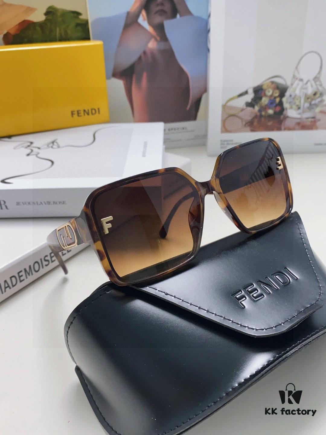 6931fc9f3a89a121ed54d107 Fendi 2025 New Arrival Trendy European and American Style Square Sunglasses for Women, High-End Fashion UV Protection Sunglasses In Stock