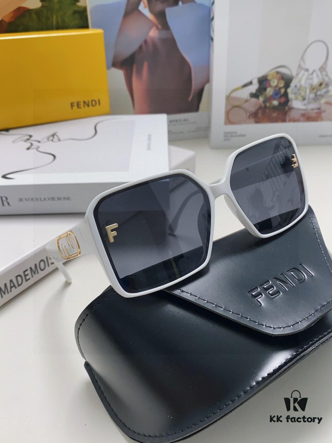 6931fca03a89a121ed54d111 Fendi 2025 New Arrival Trendy European and American Style Square Sunglasses for Women, High-End Fashion UV Protection Sunglasses In Stock