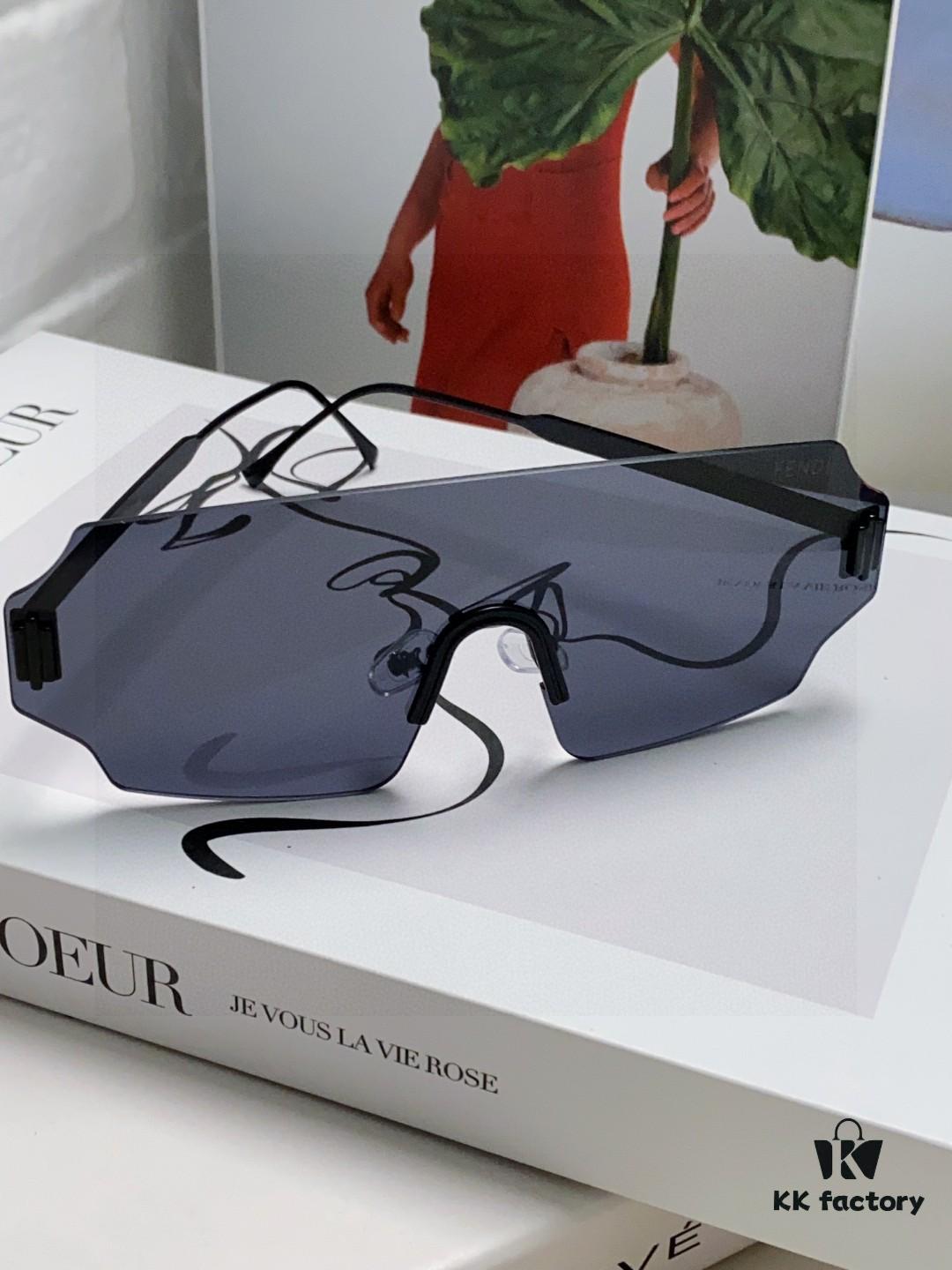 6931fca03a89a121ed54d116 FENDI 2025 New Arrival Men's Sunglasses Fashionable and Comfortable Mask-Style Windproof Sun Glasses One-Piece Frameless Ocean Lens Unisex Oversized Sunglasses European and American Style Trendy Windproof Eyewear