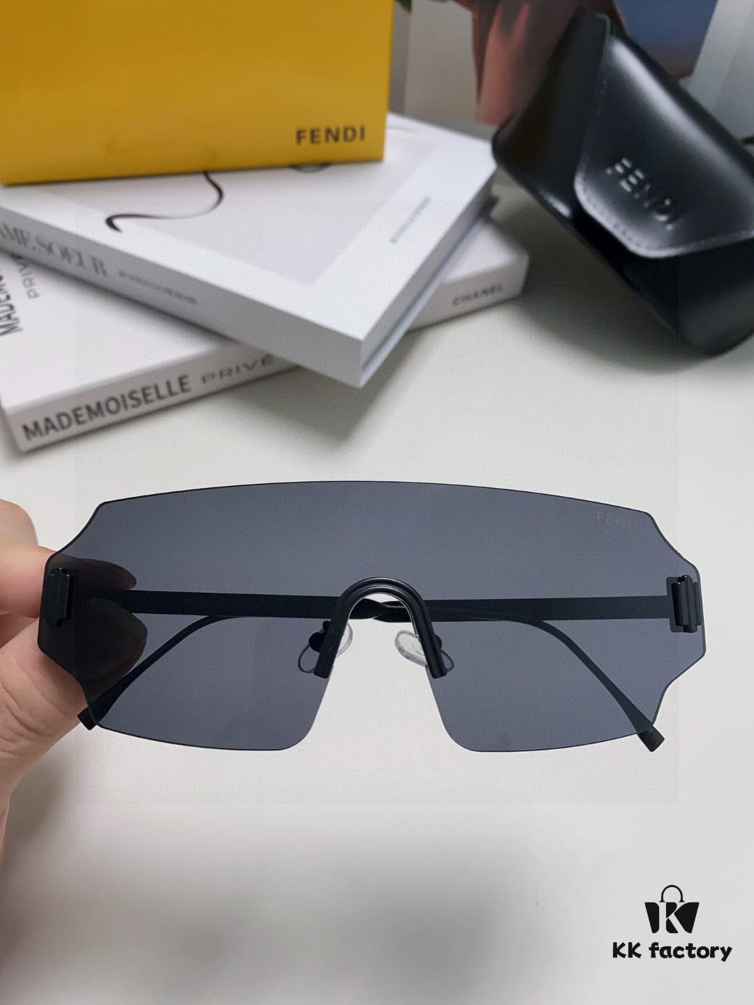 6931fca03a89a121ed54d118 FENDI 2025 New Arrival Men's Sunglasses Fashionable and Comfortable Mask-Style Windproof Sun Glasses One-Piece Frameless Ocean Lens Unisex Oversized Sunglasses European and American Style Trendy Windproof Eyewear