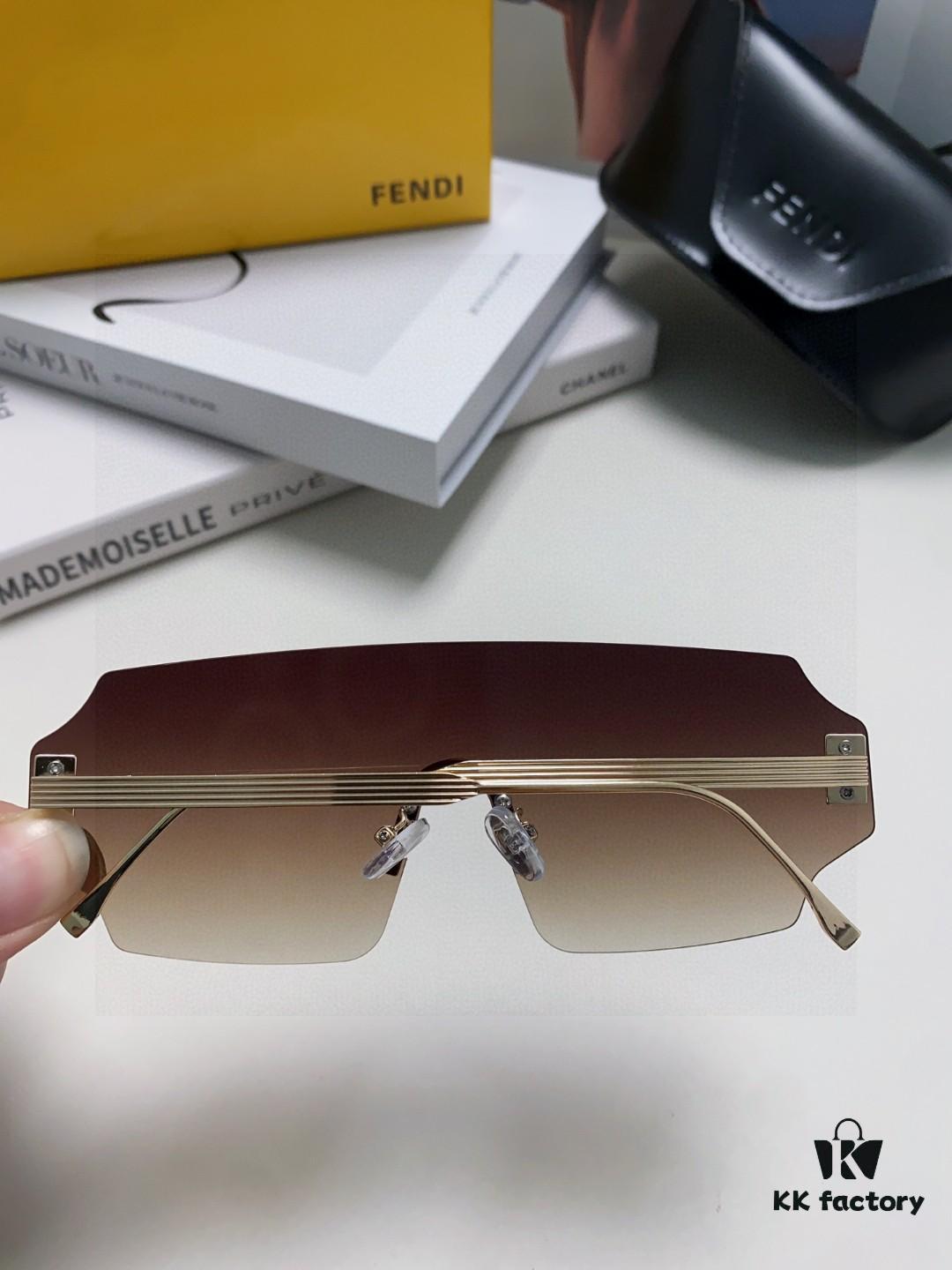 6931fca13a89a121ed54d123 FENDI 2025 New Arrival Men's Sunglasses Fashionable Comfortable Full-Face Windproof Sun Glasses Unisex One-Piece Ocean Blue Lens Oversized Frame UV Protection Eyewear