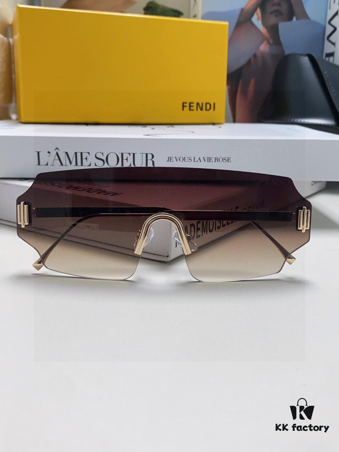 6931fca13a89a121ed54d125 FENDI 2025 New Arrival Men's Sunglasses Fashionable Comfortable Full-Face Windproof Sun Glasses Unisex One-Piece Ocean Blue Lens Oversized Frame UV Protection Eyewear