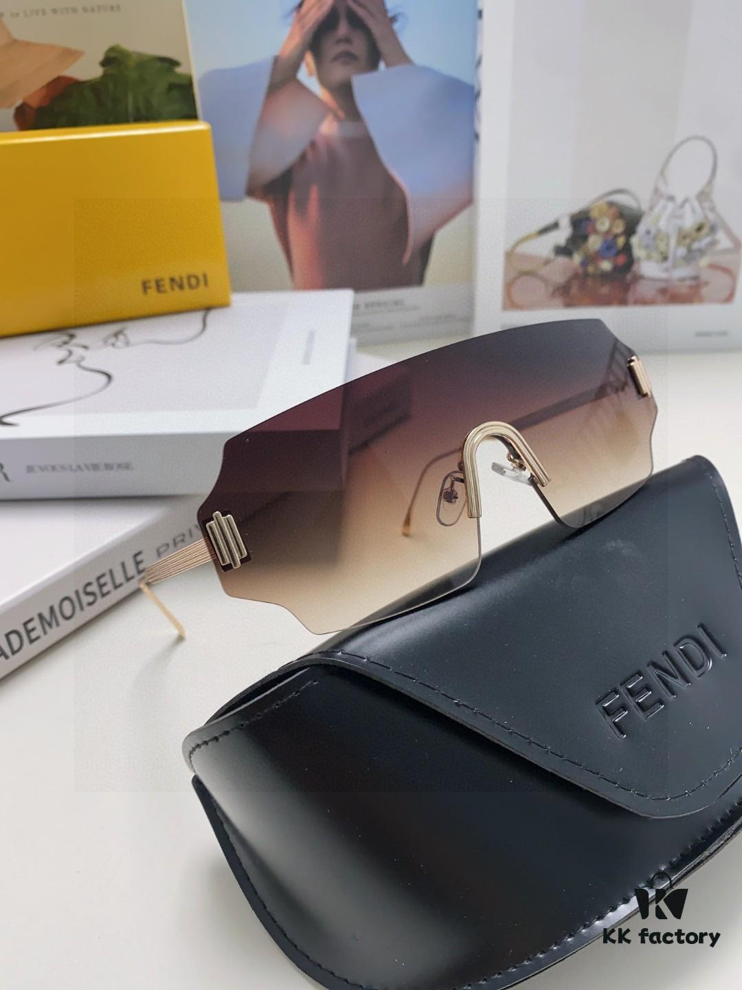 6931fca13a89a121ed54d126 FENDI 2025 New Arrival Men's Sunglasses Fashionable Comfortable Full-Face Windproof Sun Glasses Unisex One-Piece Ocean Blue Lens Oversized Frame UV Protection Eyewear