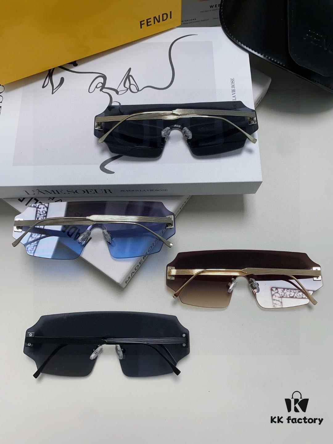 6931fca13a89a121ed54d127 FENDI 2025 New Arrival Men's Sunglasses Fashionable Comfortable Full-Face Windproof Sun Glasses Unisex One-Piece Ocean Blue Lens Oversized Frame UV Protection Eyewear