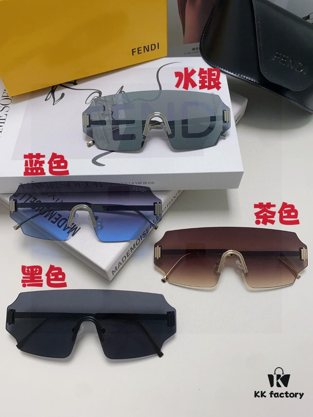 6931fca13a89a121ed54d128 FENDI 2025 New Arrival Men's Sunglasses Fashionable Comfortable Full-Face Windproof Sun Glasses Unisex One-Piece Ocean Blue Lens Oversized Frame UV Protection Eyewear