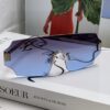 6931fca13a89a121ed54d12a FENDI 2025 New Arrival Men's Sunglasses Fashionable Full-Face Wraparound UV Protection Unisex Ocean Lens Frameless Oversized Sunglasses Trendy European and American Style Windproof Eyewear