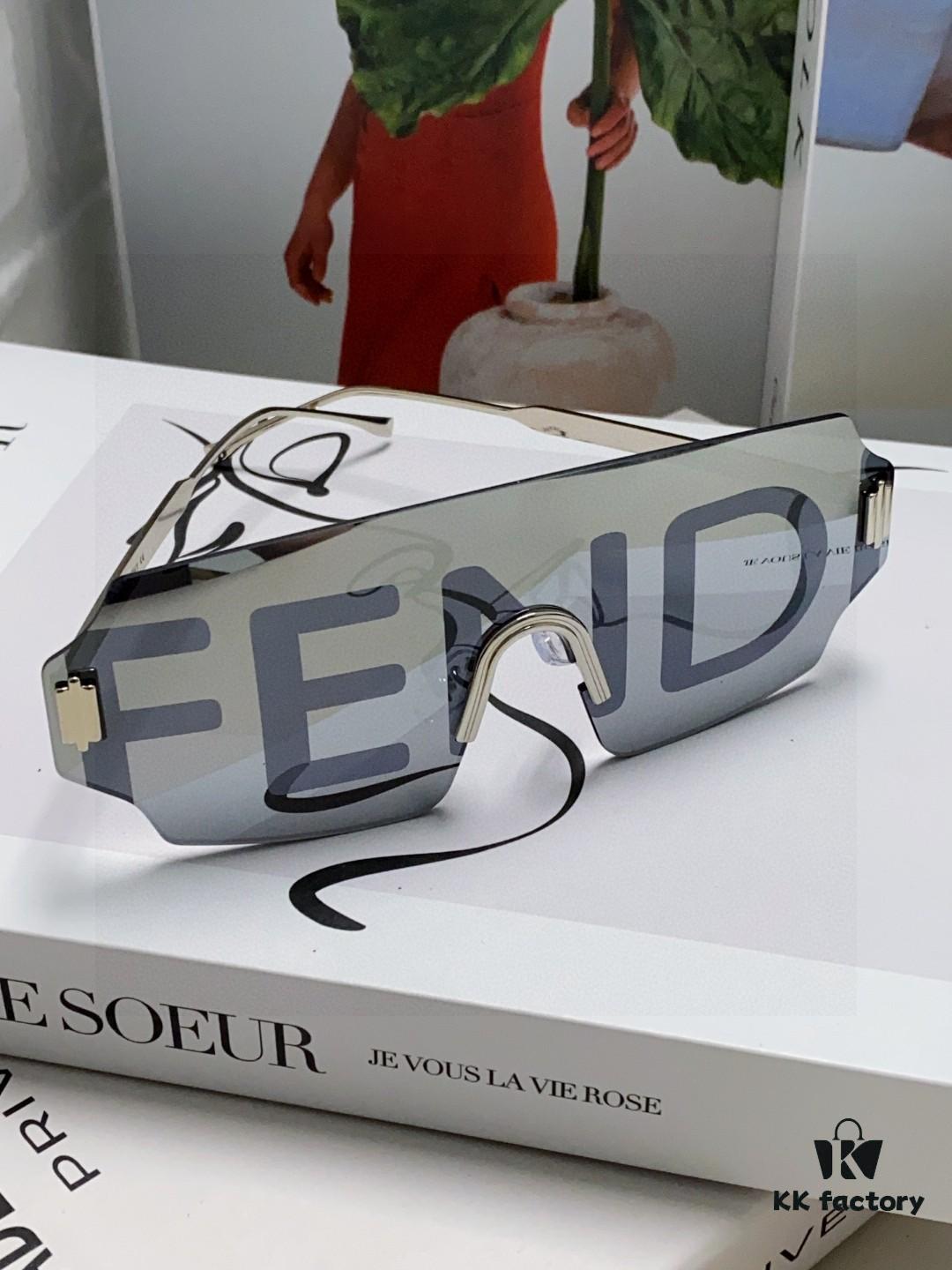 6931fca23a89a121ed54d134 FENDI 2025 New Arrival Men's Fashionable Full-Face Sunglasses, Frameless One-Piece Ocean Lens Unisex Stylish Oversized Windproof Sun Glasses