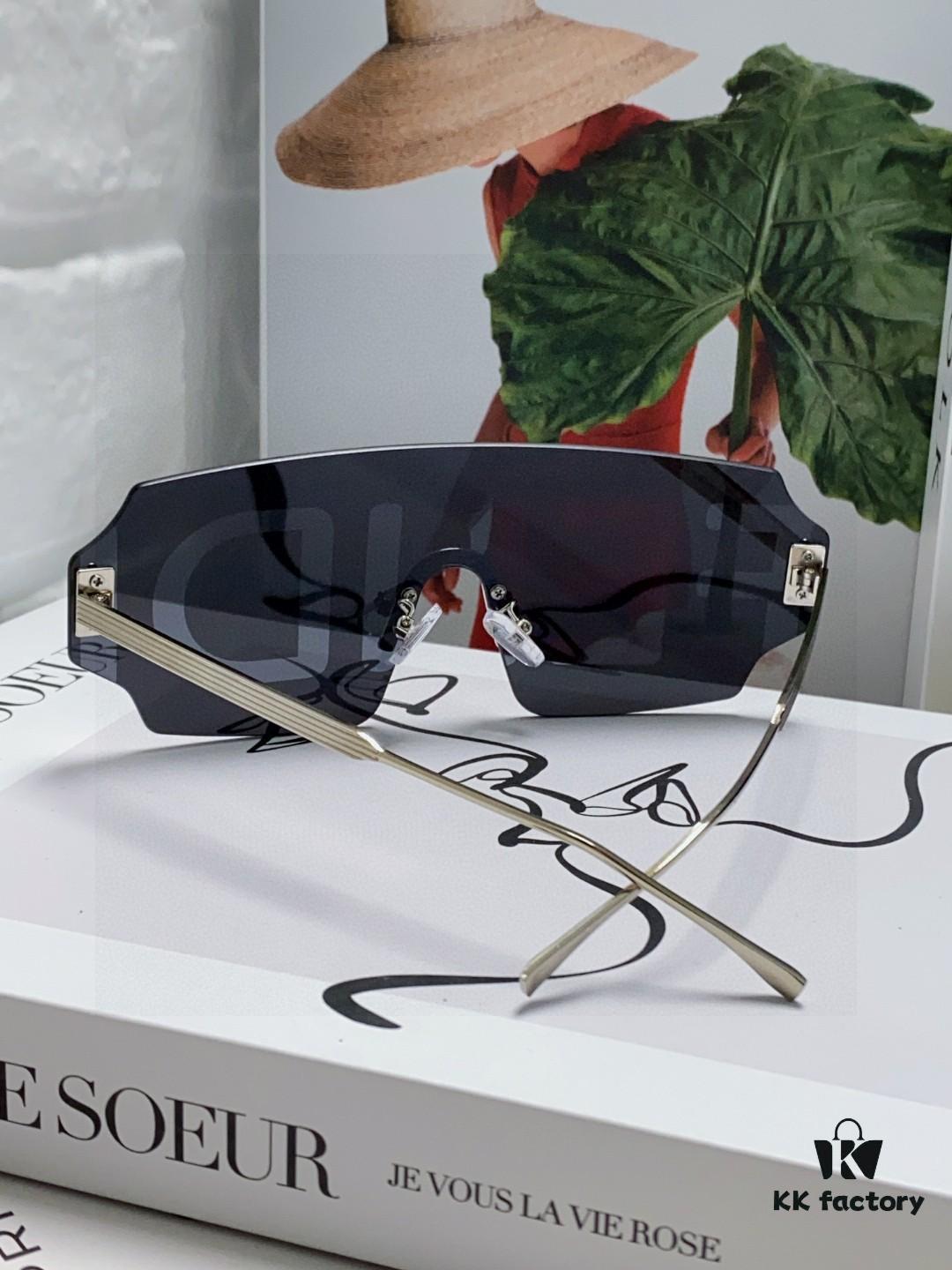 6931fca23a89a121ed54d135 FENDI 2025 New Arrival Men's Fashionable Full-Face Sunglasses, Frameless One-Piece Ocean Lens Unisex Stylish Oversized Windproof Sun Glasses