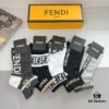 6931fca33a89a121ed54d13f FENDI Fen Di Double F Letter Best-Selling Short Socks (5 Pairs per Box)