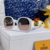 FENDI Acetate O'Lock Sunglasses with Gold-Tone Metal Temples Featuring Oversized O'Lock Logo