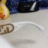 FENDI Acetate O'Lock Sunglasses with Gold-Tone Metal Temples Featuring Oversized O'Lock Logo