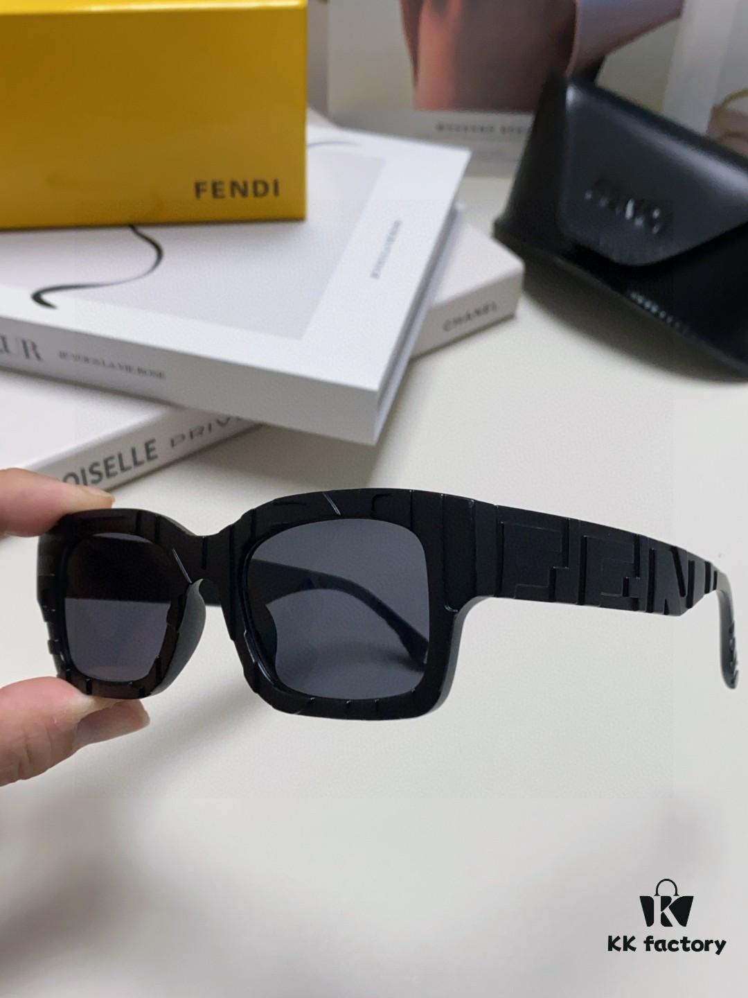 6931fcb03a89a121ed54d1c0 FENDI 2025 New Square Sunglasses, Trendy Hip-Hop Style Alphabet Design, Instagram-Worthy Street Snap Shades