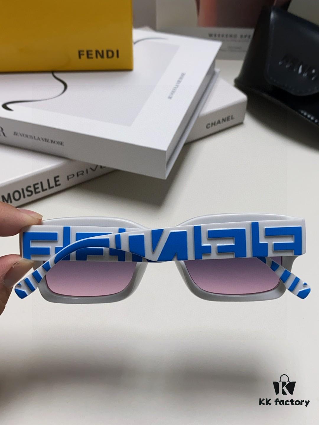 6931fcb03a89a121ed54d1c9 FENDI 2025 New Square Sunglasses, Stylish Hip-Hop Inspired UV Protection Shades, Trendy Alphabet Design for Street Photography, Fashionable Instagrammable Unisex Sunglasses