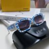 6931fcb13a89a121ed54d1cc FENDI 2025 New Square Sunglasses, Stylish Hip-Hop Inspired UV Protection Shades, Trendy Alphabet Design for Street Photography, Fashionable Instagrammable Unisex Sunglasses