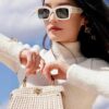 6931fcb23a89a121ed54d1db FENDI 2025 New Square Sunglasses, Stylish Hip-Hop Inspired UV-Protective Shades, Trendy Letter-Embellished Streetwear Sunglasses for Men and Women