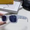 6931fcb23a89a121ed54d1e1 FENDI 2025 New Square Sunglasses, Stylish Hip-Hop Inspired UV-Protective Shades, Trendy Letter-Embellished Streetwear Sunglasses for Men and Women