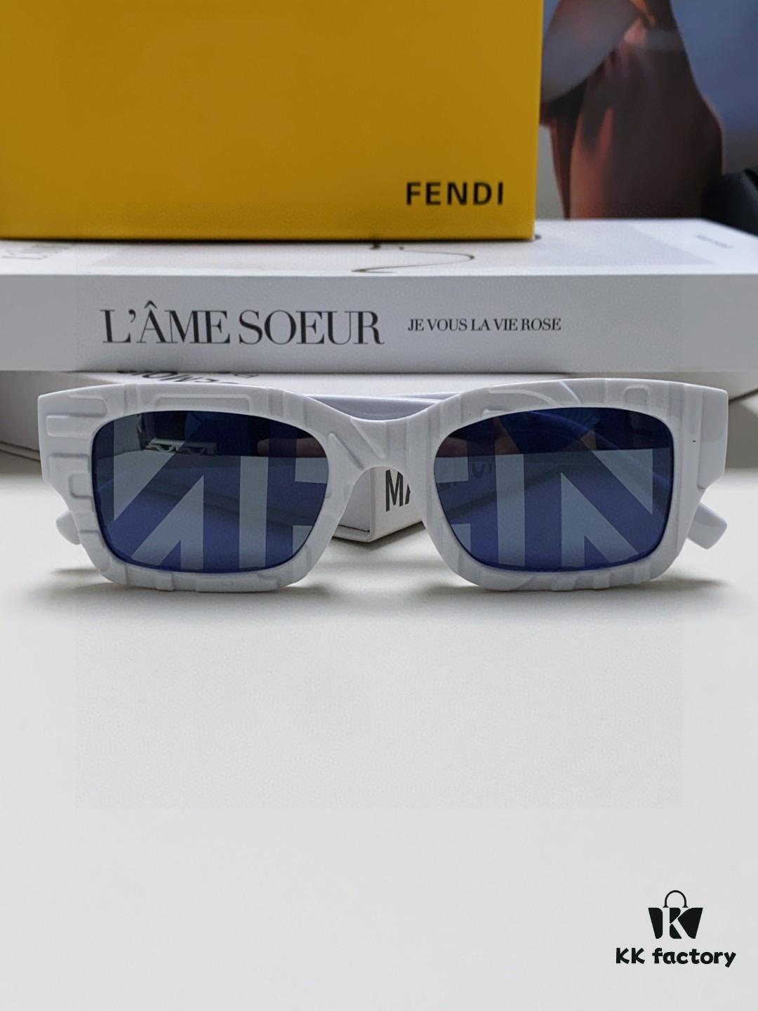 6931fcb23a89a121ed54d1e2 FENDI 2025 New Square Sunglasses, Stylish Hip-Hop Inspired UV-Protective Shades, Trendy Letter-Embellished Streetwear Sunglasses for Men and Women