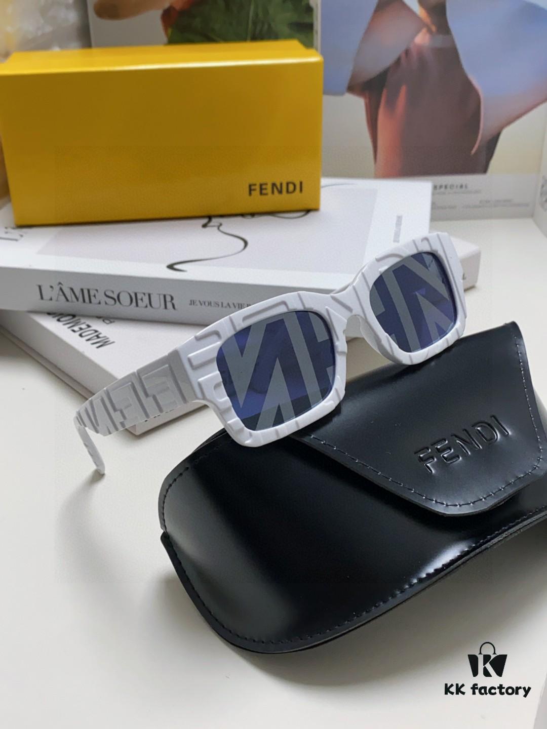 6931fcb23a89a121ed54d1e3 FENDI 2025 New Square Sunglasses, Stylish Hip-Hop Inspired UV-Protective Shades, Trendy Letter-Embellished Streetwear Sunglasses for Men and Women
