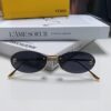 6931fcb33a89a121ed54d1ee Fendi 2025 New Arrival Metal Frameless Oval Sunglasses for Women, Stylish and Unique UV-Protective Shades Unisex Sun Glasses
