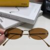 6931fcb43a89a121ed54d1f7 Fendi 2025 New Arrival Metal Frameless Oval Sunglasses for Women, Fashionable and Stylish Unisex UV-Protective Sun Glasses