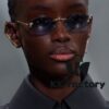6931fcb43a89a121ed54d1fe Fendi 2024 New Arrival Metal Frameless Oval Sunglasses for Women, Stylish and Unique Unisex UV-Protective Shades