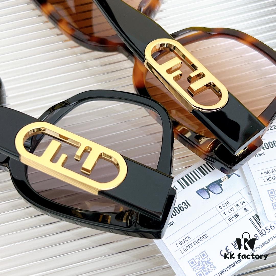 6931fcb73a89a121ed54d224 125 Fendi High Version Mod: FE40063I Size: 52-21-145 Sunglasses