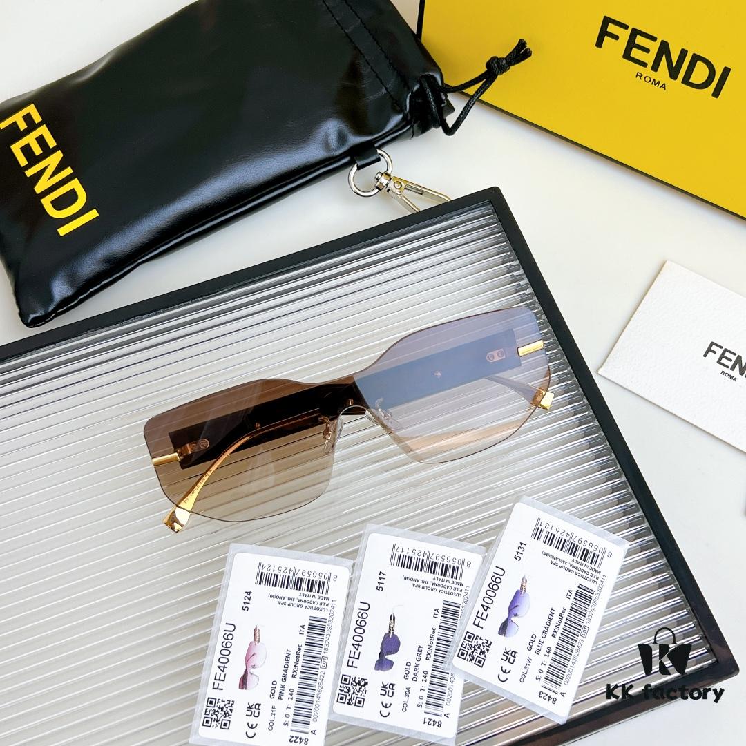 125 Fendi High-End Version Mod: FE40066U Size: 140-0-140 Sunglasses