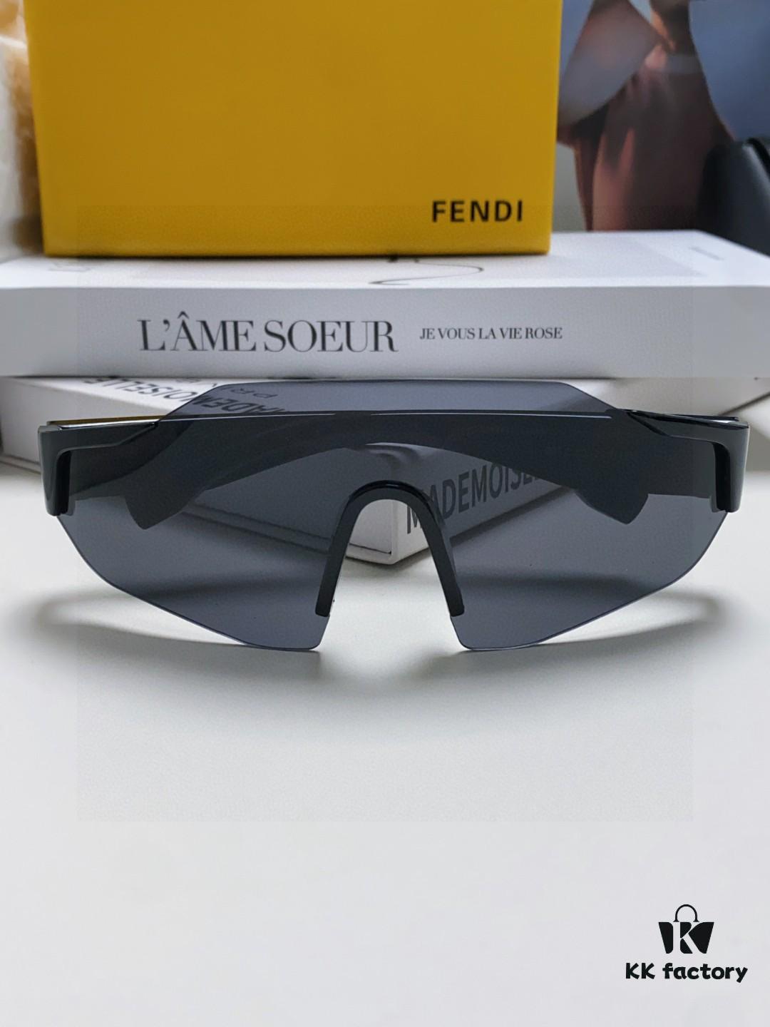 6931fcbc3a89a121ed54d263 Fendi Running Glasses for Cycling and Marathon Sports, Unisex Outdoor Windproof Sunglasses with Oversized Frame