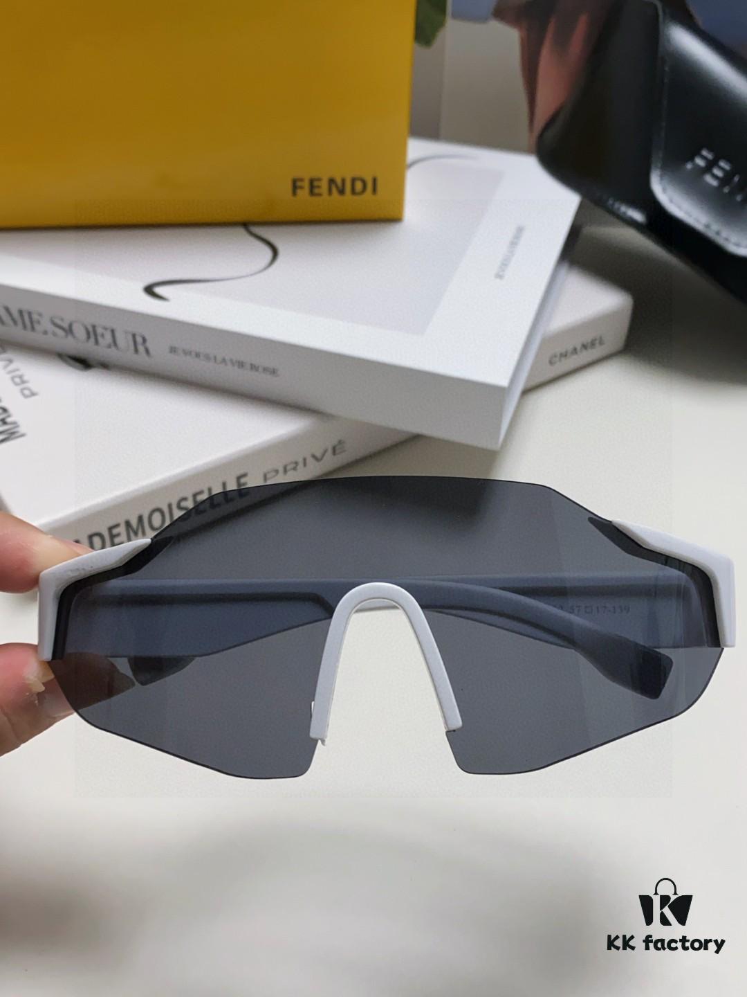 6931fcbc3a89a121ed54d26a Fendi Running Glasses for Cycling and Marathon Sports, Unisex Outdoor Windproof Sunglasses with Oversized Frame