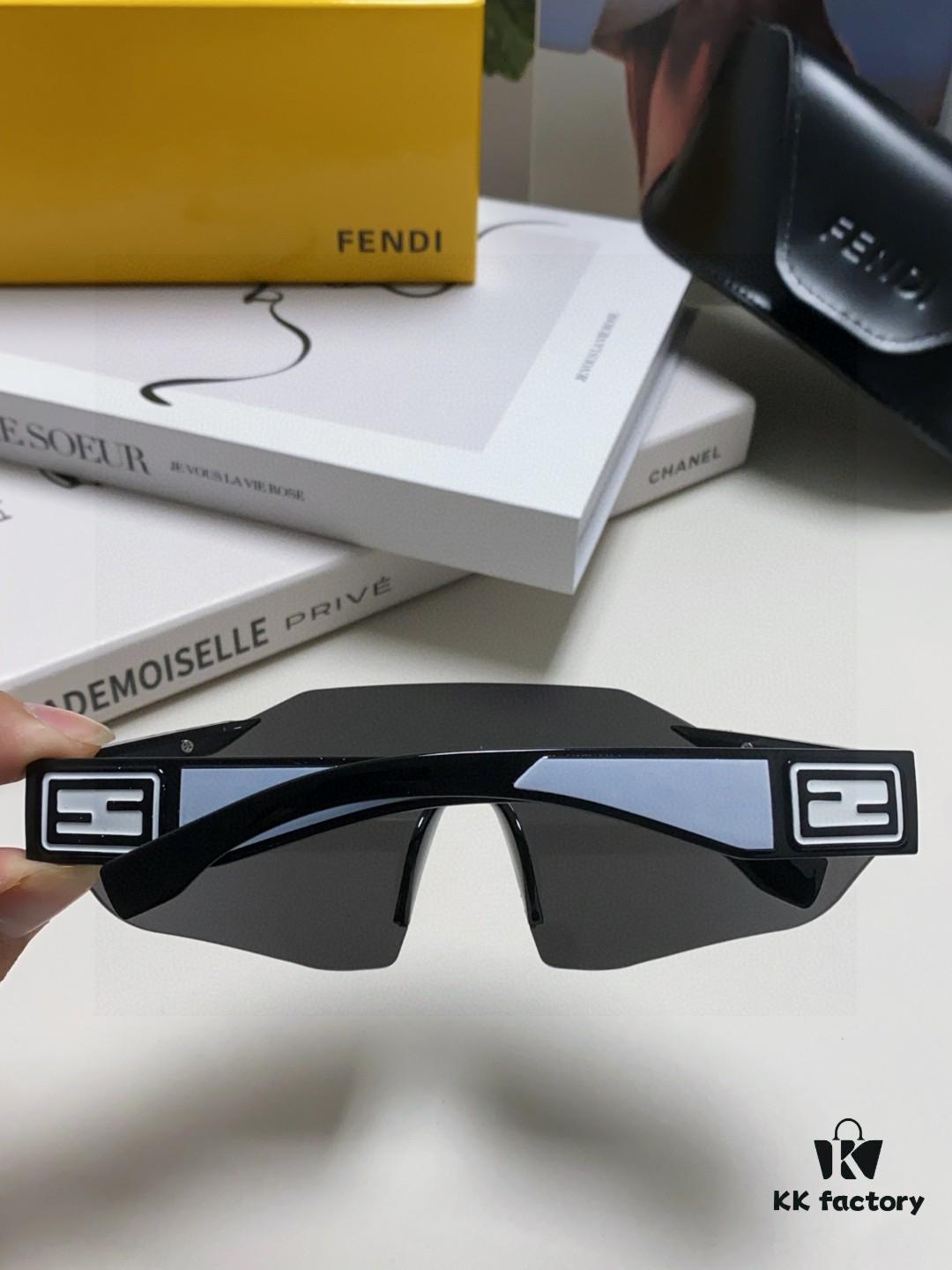 6931fcbe3a89a121ed54d27f Fendi Running Glasses for Cycling and Marathon, Unisex Outdoor Windproof Sunglasses, Large Frame Sun Protection Eyewear