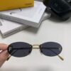 6931fcbe3a89a121ed54d28a Fendi 2024 New Arrival Metal Frameless Oval Sunglasses for Women, Stylish and Unique UV-Protective Unisex Sun Glasses