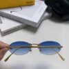 6931fcc03a89a121ed54d2a1 Fendi 2024 New Arrival Metal Frameless Oval Sunglasses for Women, Stylish and Unique Unisex UV-Protective Shades