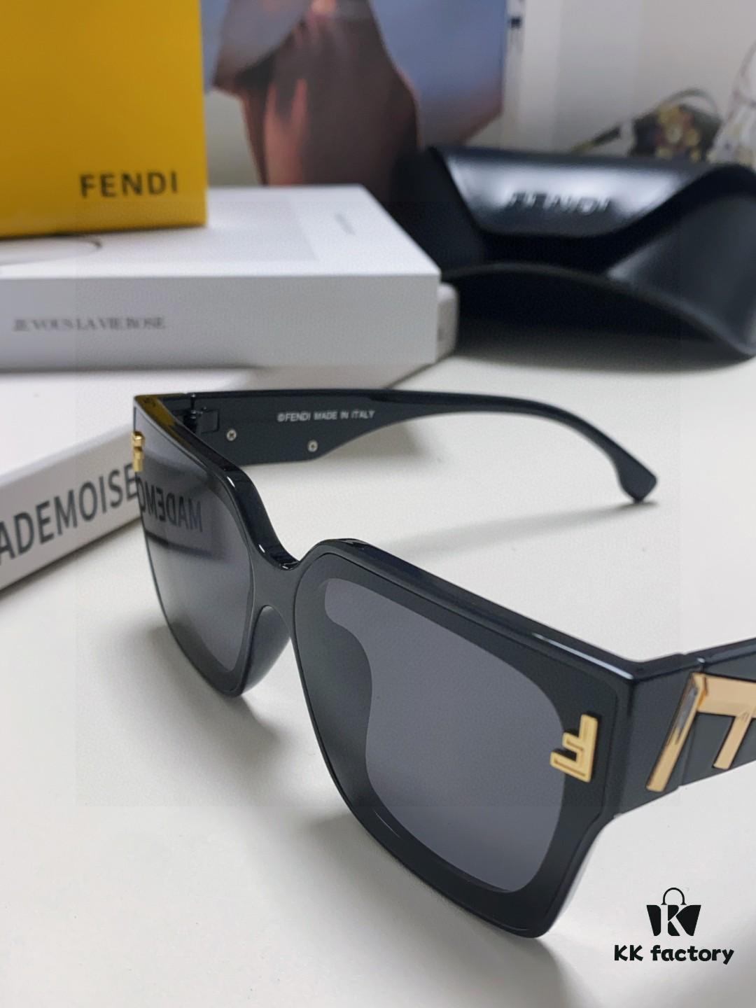 6931fcc33a89a121ed54d2cd FENDI 2024 New Logo Design Minimalist Fashion Women's Sunglasses with Seamless Mirror Lenses