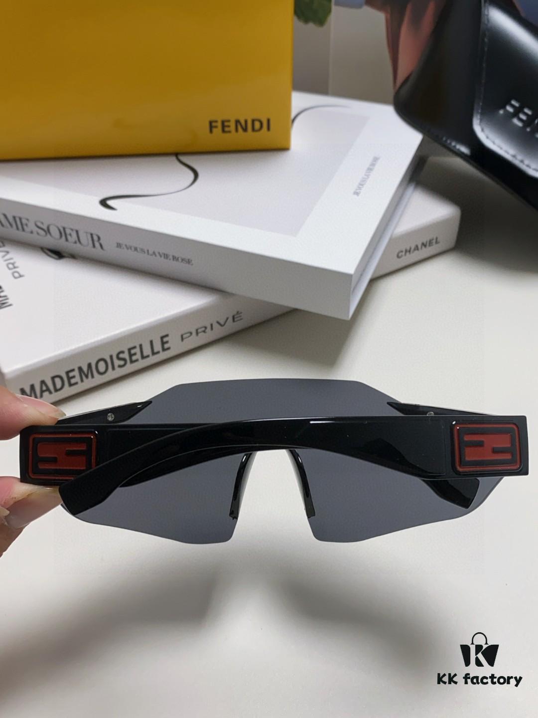 6931fccc3a89a121ed54d32c Fendi Running Glasses for Cycling and Marathon, Unisex Outdoor Windproof Sunglasses with Large Frame
