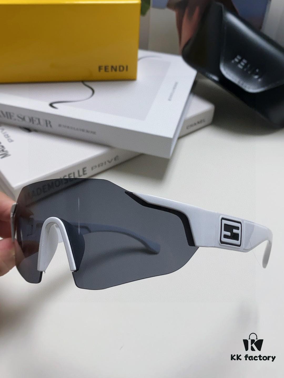 6931fccd3a89a121ed54d337 Fendi Running Glasses for Cycling and Marathon, Unisex Outdoor Windproof Sunglasses, Oversized Frame Sun Protection Eyewear