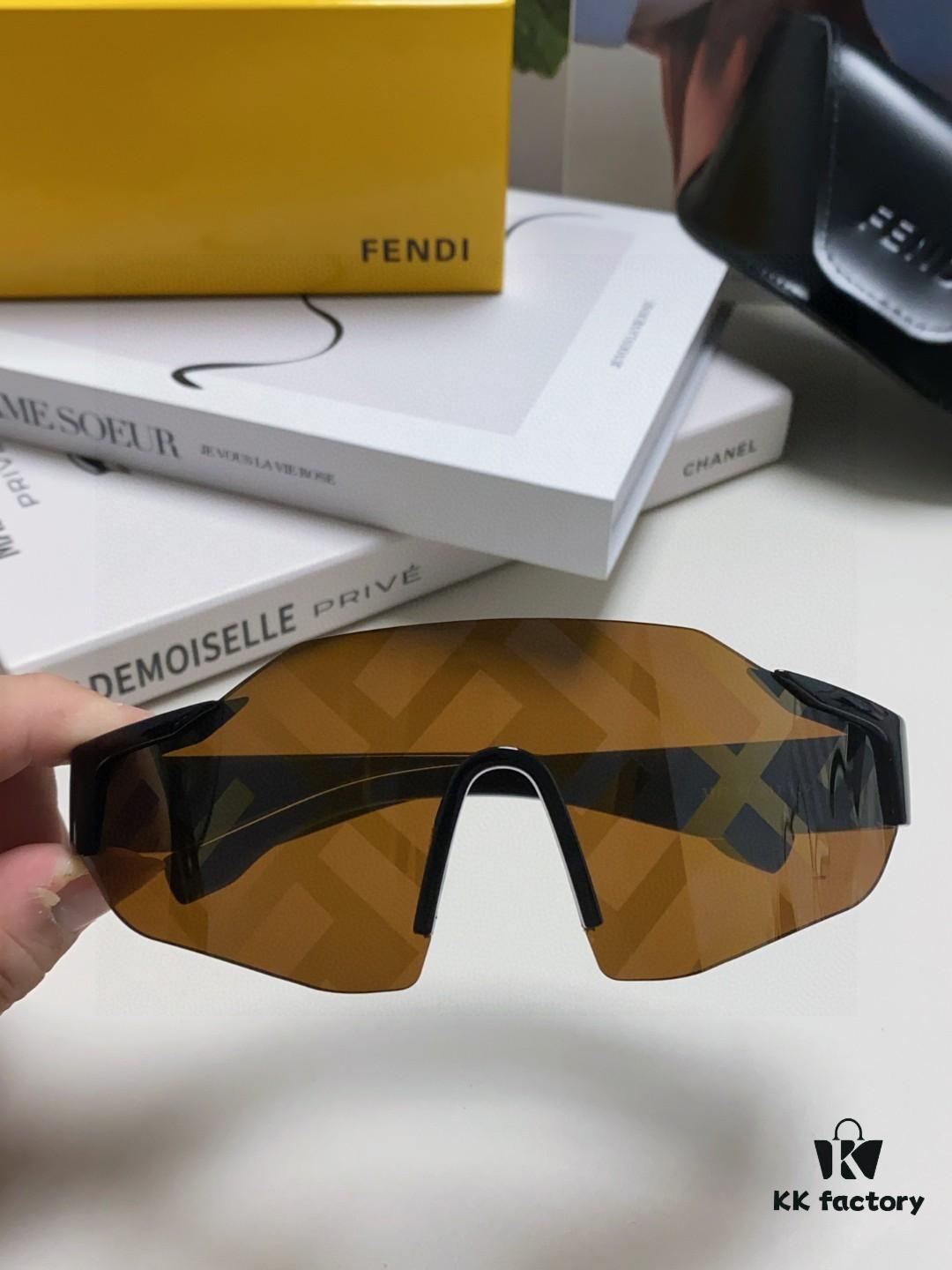 6931fcce3a89a121ed54d33f Fendi Running Glasses for Cycling and Marathon, Unisex Outdoor Windproof Sunglasses, Large Frame Sunglasses