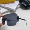6931fcd23a89a121ed54d37f FENDI 2024 New Arrival Men's Fashionable Avant-Garde Mask-Style Sunglasses, Frameless One-Piece Ocean Lens Unisex Oversized UV-Protective Windproof Shades