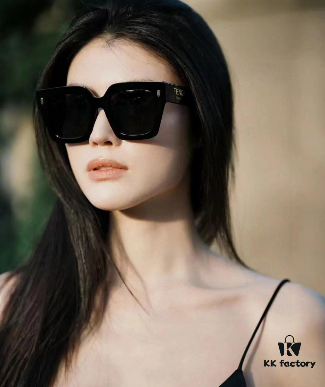 6931fcd43a89a121ed54d390 Fendi 2024 Latest Model Sunglasses, Letter-Logo Round Square UV-Protection Unisex Sunglasses for Men and Women